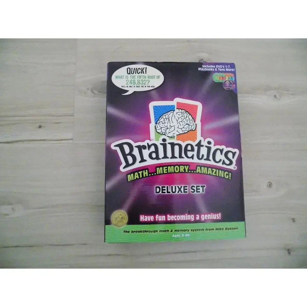 BRAINETICS DELUXE SET DVD's 1-7 Math Memory AGES 9-99